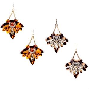 Tortoise & Crystal Earrings